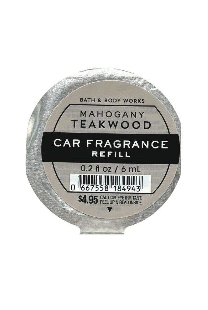 Mahogany Teakwood Car Fragrance Refill - Blue Mountain Water